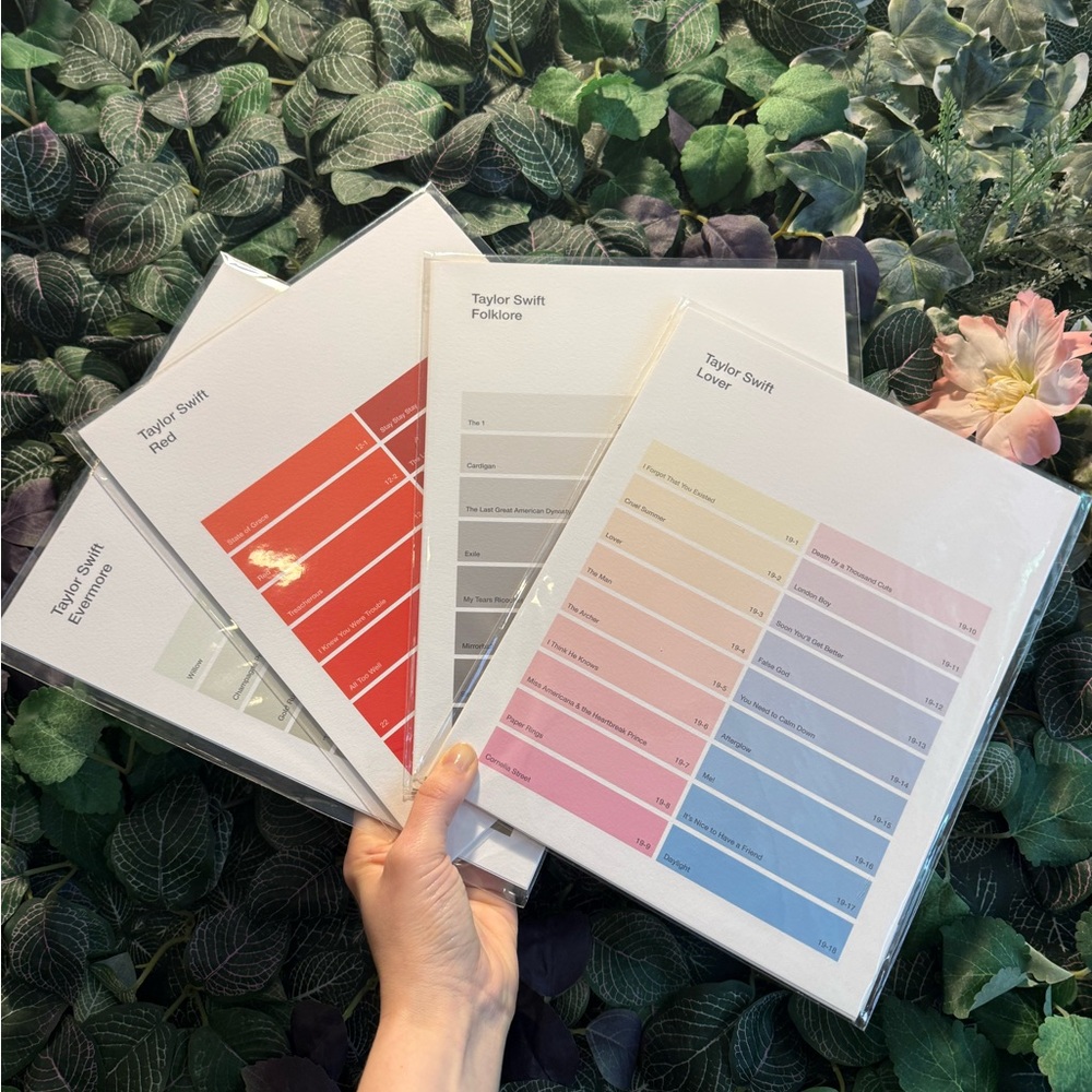 Taylor Swift Album Palette Prints